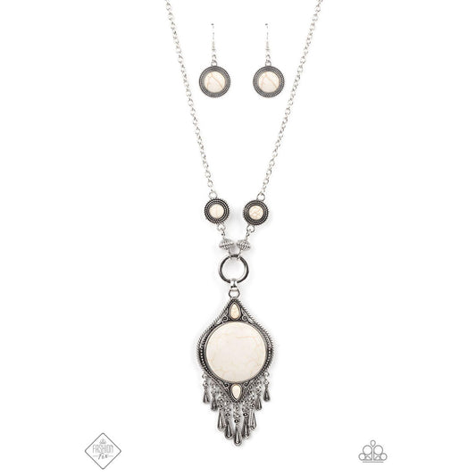 Majestic Mountaineer - White Necklace Fashion Fix