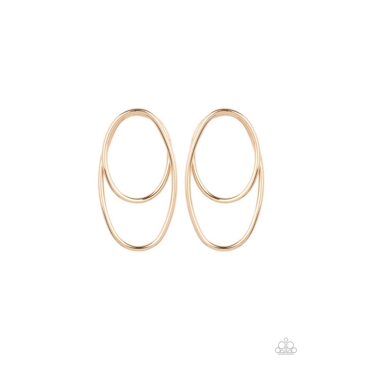 So OVAL-Dramatic - Gold Earrings 857