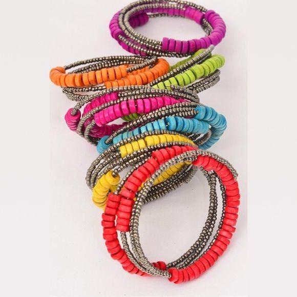 Wooden Indian Sead Bead Bracelets