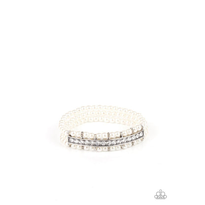 Vintage Beam - White Bracelet