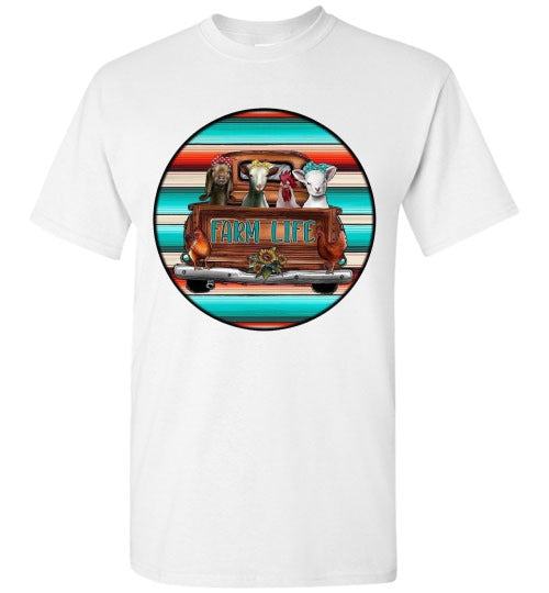 Farm Life Country Graphic Tee Shirt Top T-Shirt