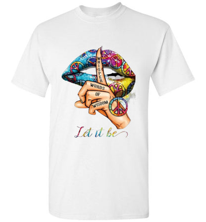 Let It Be Peace Hippie Tee Shirt Top T-Shirt