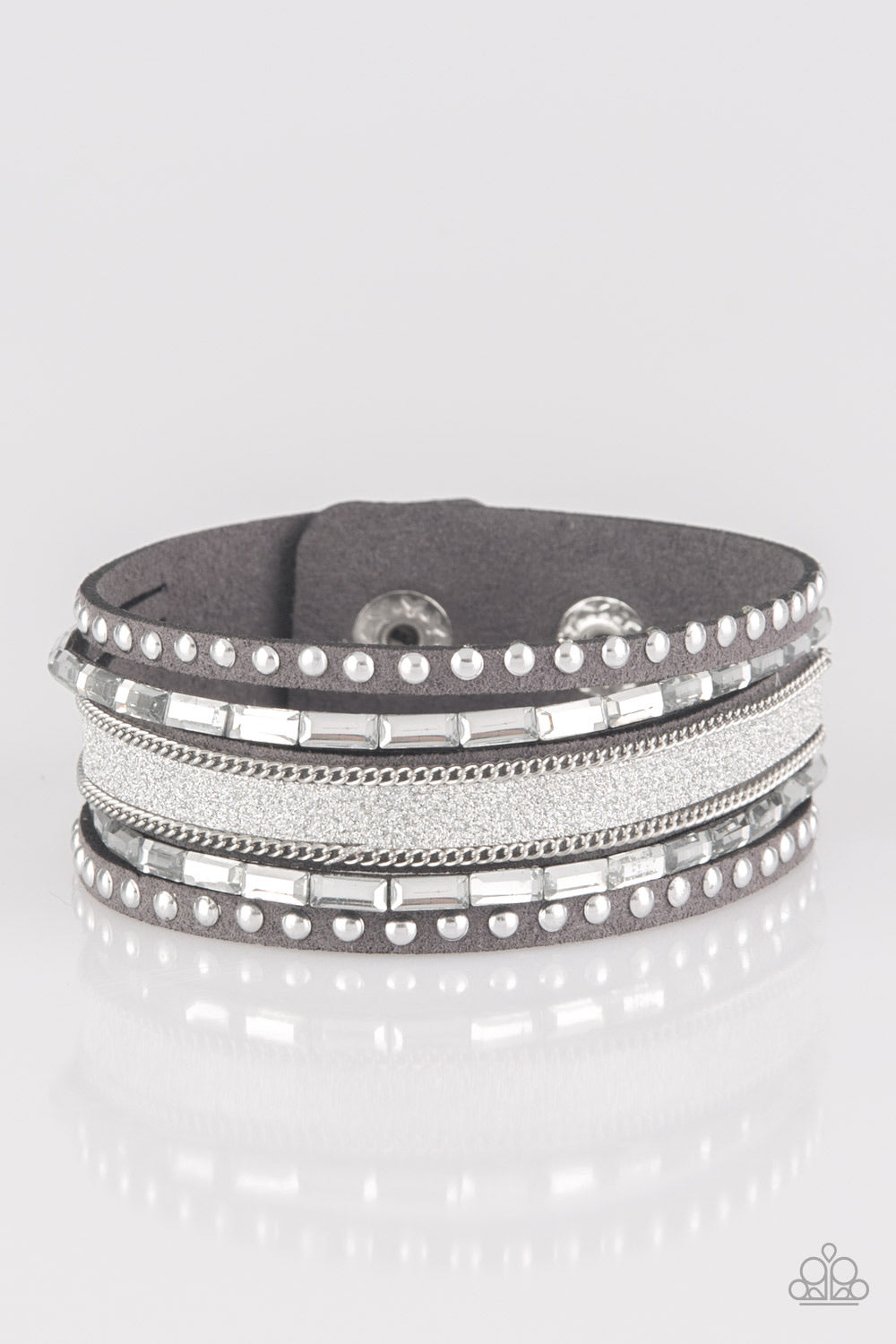 Seize The Sass - Silver Wrap Bracelet