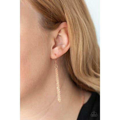 Let Your Light So Shine a Copper Necklace Earrings